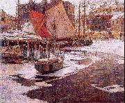 Mulhaupt, Frederick John Winter Harbor oil painting reproduction